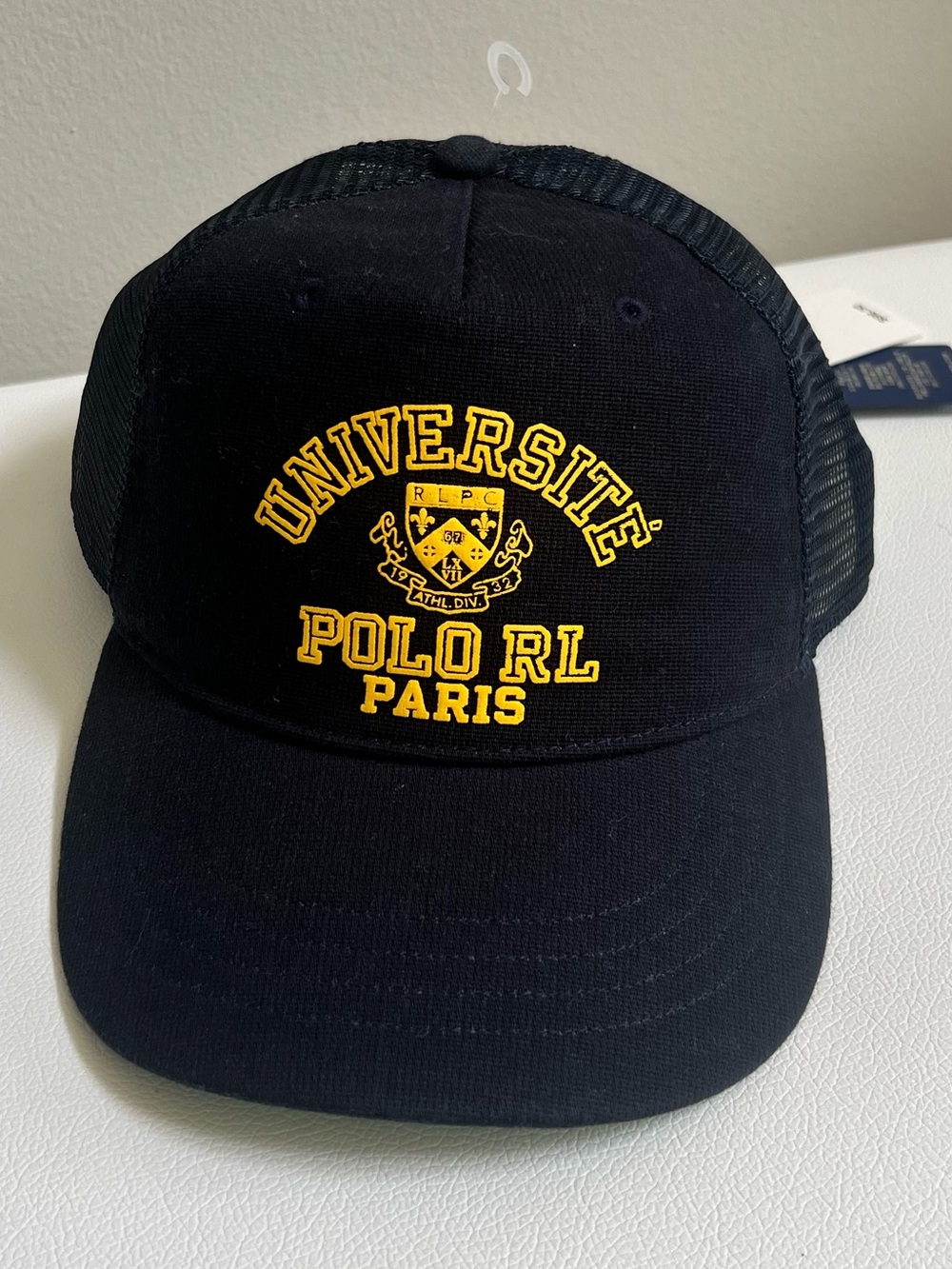 POLO RALPH LAUREN NavyMen’s Cotton Crest Trucker Cap O/S NWT!